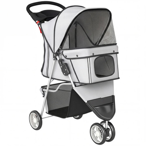 Pawhut dog stroller wheels - dog, 3