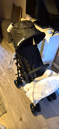 Hauck black single pushchair - hauck,