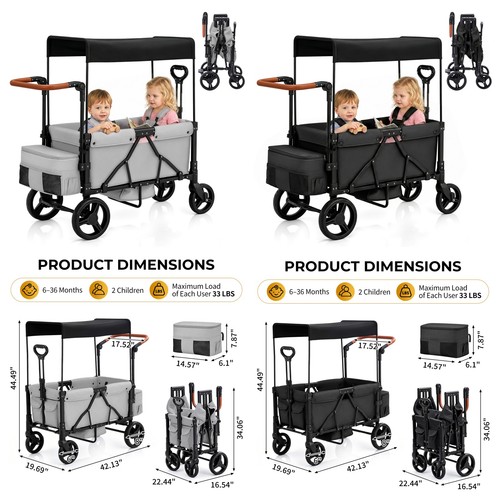 Folding kids stroller wagon - kids,