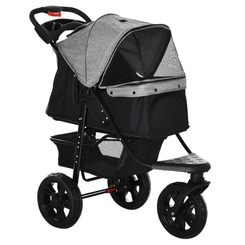 Folding wheel pet stroller - folding,