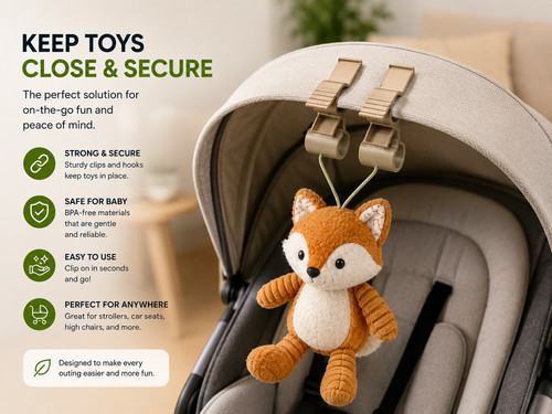 Stroller canopy toy hook - stroller,